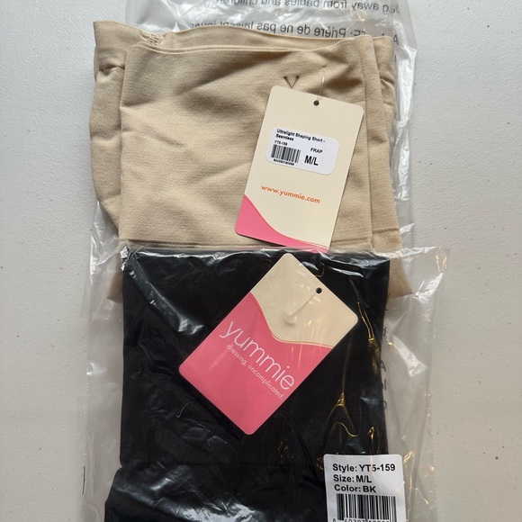 Yummie Women's Shapewear Set - Black and Tan - Picture 1 of 5